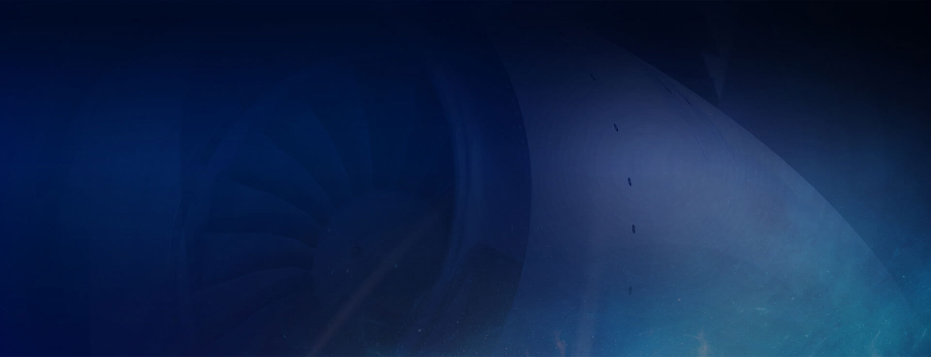 abstract blue image of a plane turbine